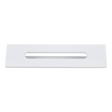 Made To Match TC401W Bathtub Overflow Hole Cover, Matte White