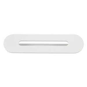 Made To Match TC402W Bathtub Overflow Hole Cover, Matte White