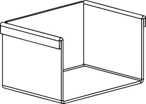 Infinity Drain TE 65 2" Stainless Steel End Section for the S-TIFAS 65/99 series