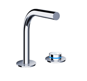 Blu Bathworks TEP131 Pure 2 Electronica Two-Hole Deck-Mounted Basin Mixer w/ Electronic Valve Control
