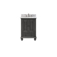 Avanity Thompson 25 in. Vanity in Charcoal Glaze finish with Carrara White Marble Top