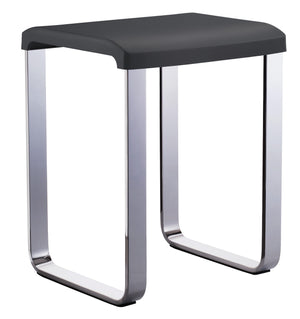 Smedbo Living Shower Chair Dark grey Seat in Chrome aluminium