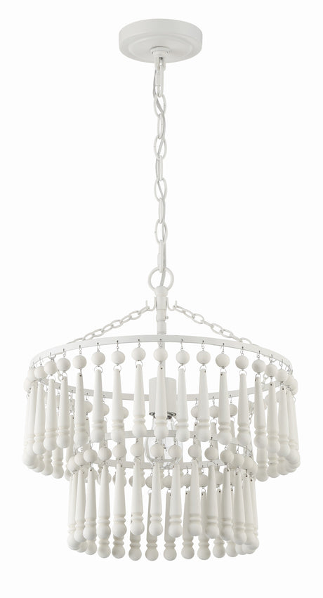 Tiana 1 Light Matte White Pendant TIA-7100-MT