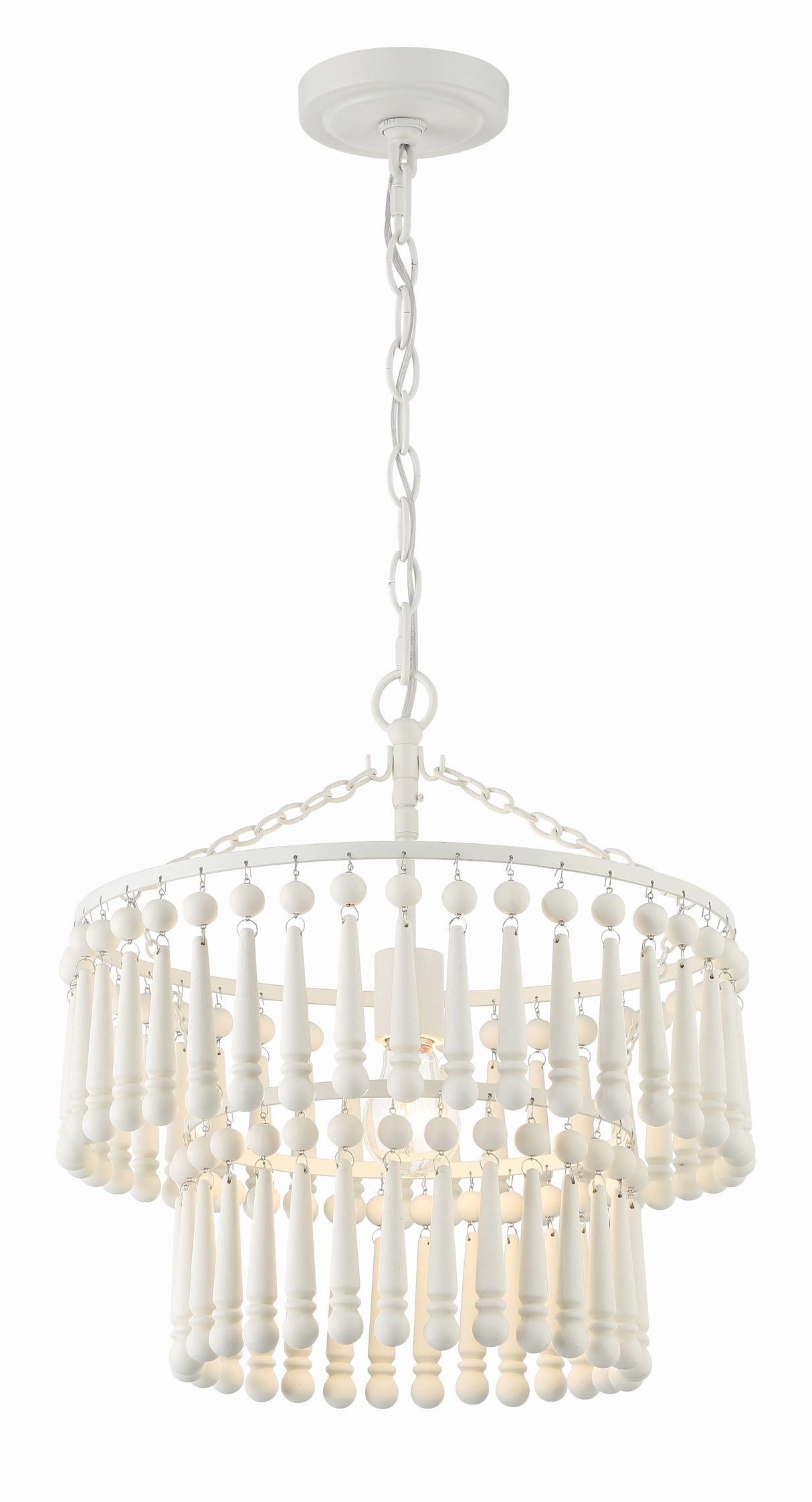 Tiana 1 Light Matte White Pendant TIA-7100-MT