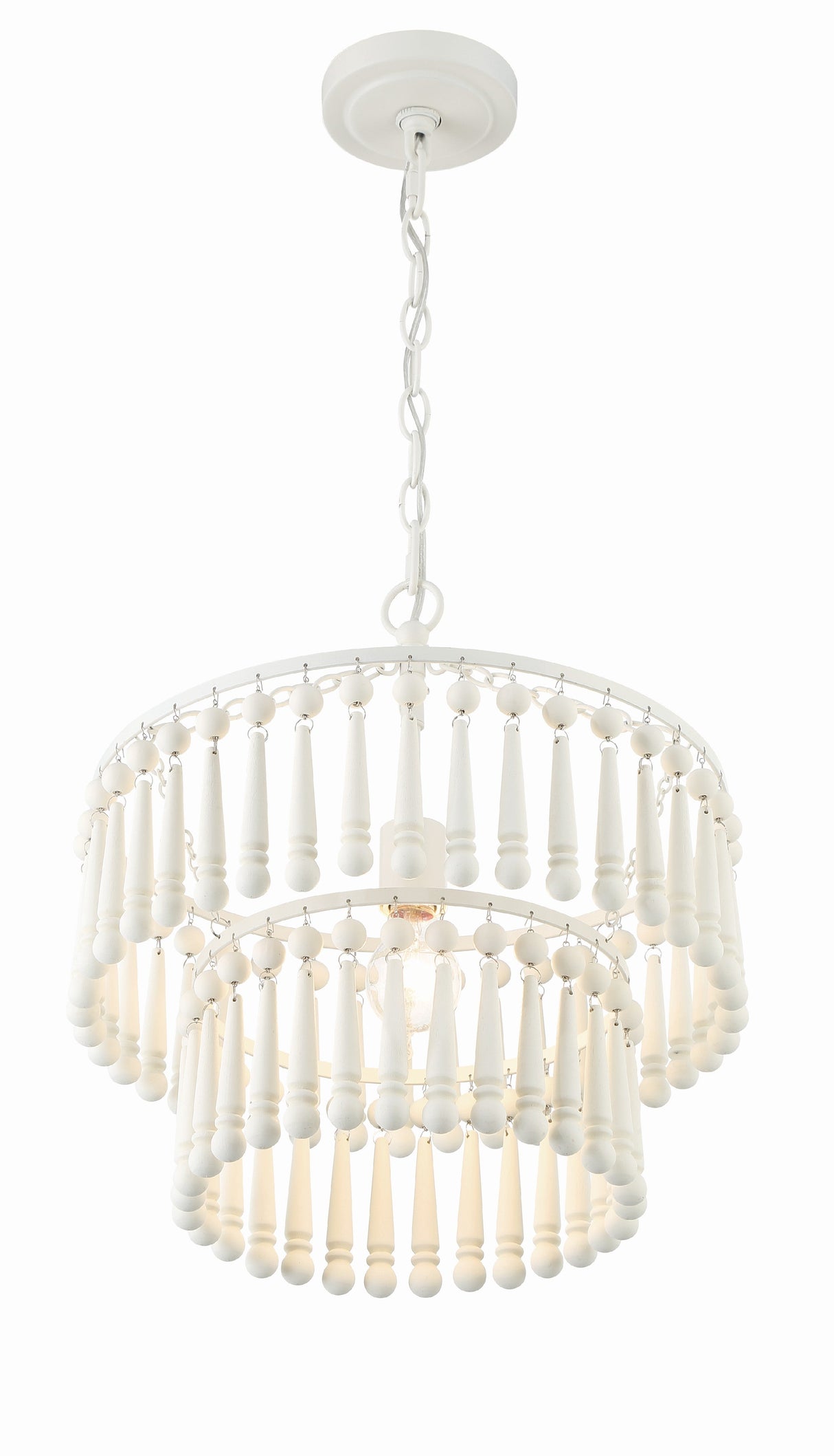 Tiana 1 Light Matte White Pendant TIA-7100-MT