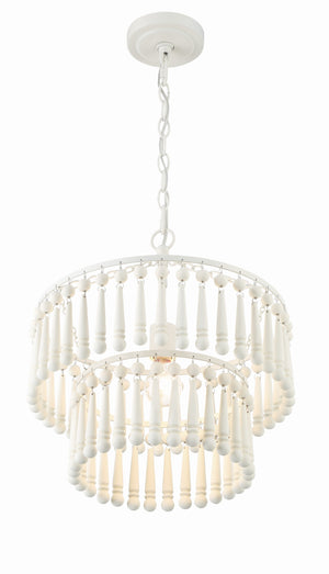 Tiana 1 Light Matte White Pendant TIA-7100-MT