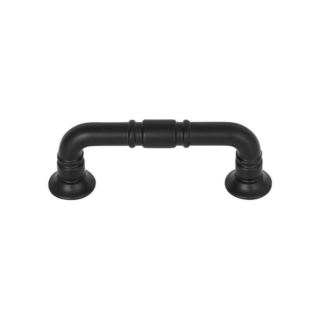 Top Knobs TK1001 Kent Pull 3 Inch (c-c) - Flat Black