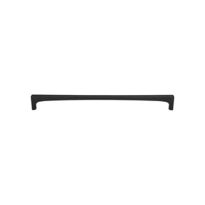 Top Knobs TK1016 Riverside Pull 8 13/16 Inch (c-c) - Flat Black