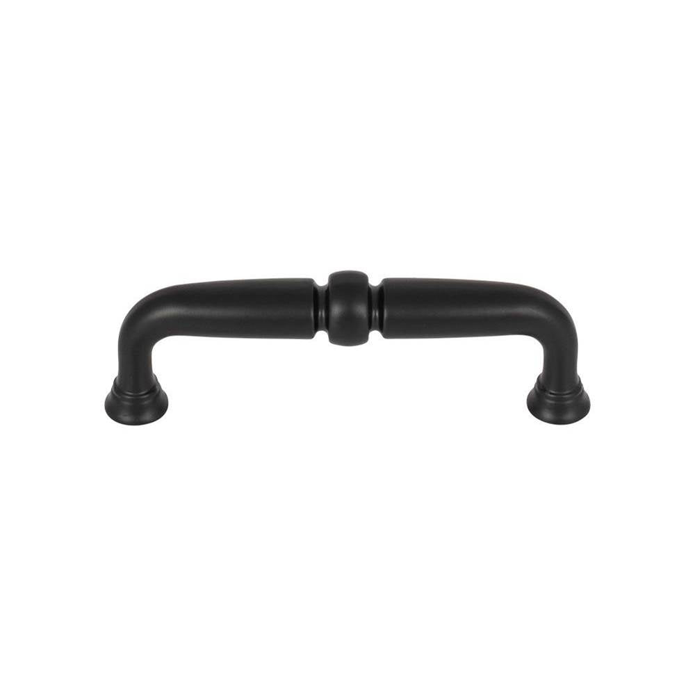 Top Knobs TK1021 Henderson Pull 3 3/4 Inch (c-c) - Flat Black