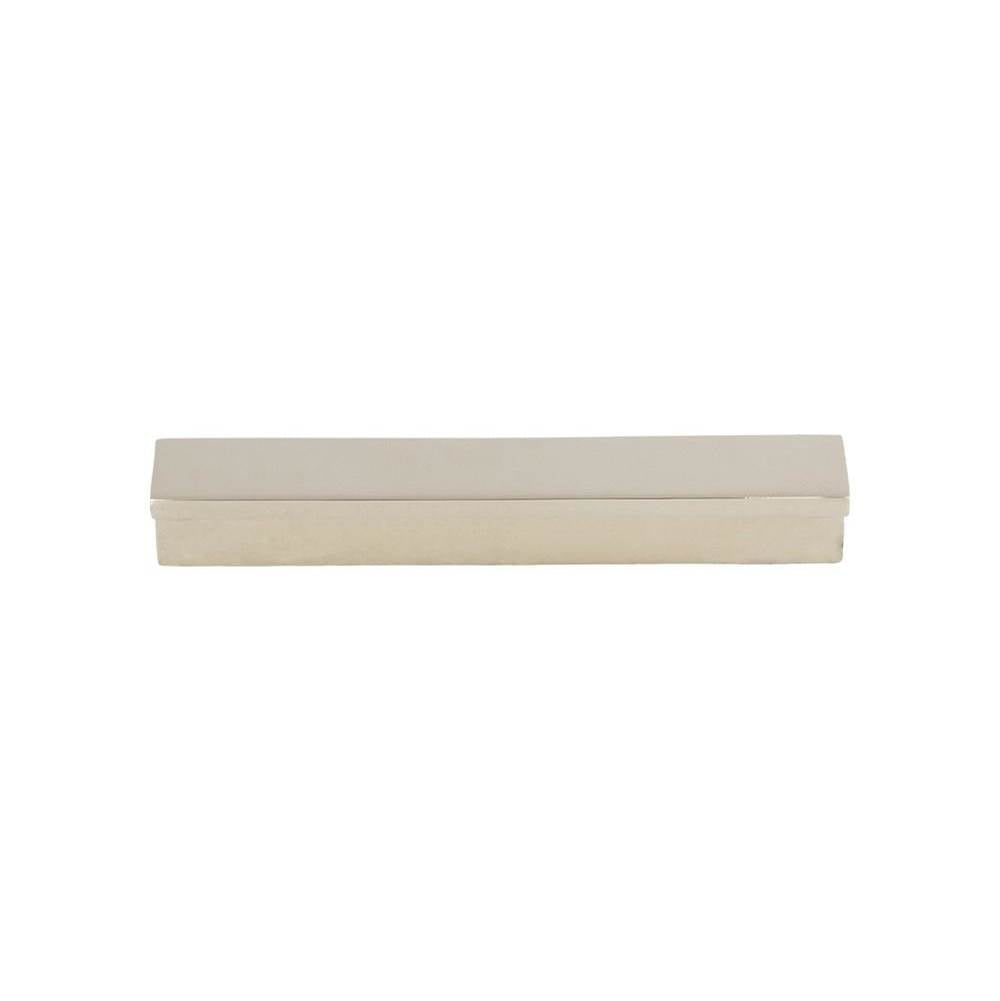 Top Knobs TK1041 Minetta Tab Pull 3 3/4 Inch (c-c) - Polished Nickel