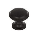 Top Knobs TK1050 Barrow Knob 1 1/4 Inch - Flat Black