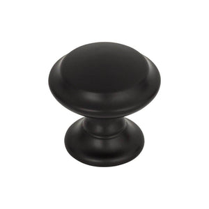 Top Knobs TK1050 Barrow Knob 1 1/4 Inch - Flat Black