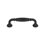 Top Knobs TK1051 Barrow Pull 3 3/4 Inch (c-c) - Flat Black