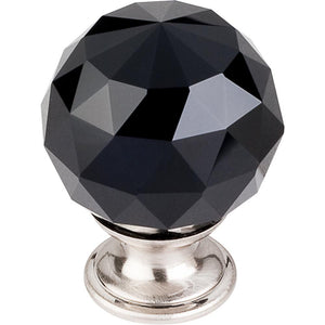 Top Knobs TK116 Black Crystal Knob 1 3/8