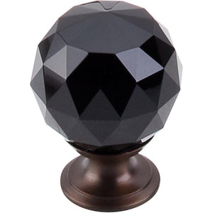 Top Knobs TK116 Black Crystal Knob 1 3/8