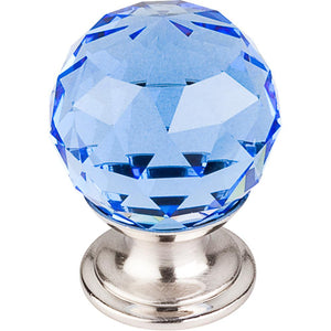 Top Knobs TK123 Blue Crystal Knob 1 1/8