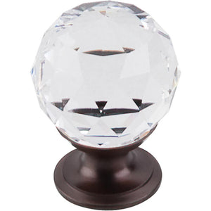 Top Knobs TK125 Clear Crystal Knob 1 1/8