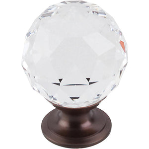 Top Knobs TK126 Clear Crystal Knob 1 3/8