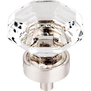 Top Knobs TK128 Clear Octagon Crystal Knob 1 1/8