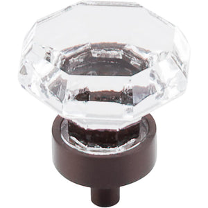 Top Knobs TK128 Clear Octagon Crystal Knob 1 1/8