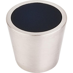 Top Knobs TK130BSN Black Crystal Center Knob 3/4