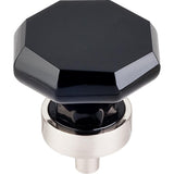 Top Knobs TK137 Black Octagon Crystal Knob 1 3/8"