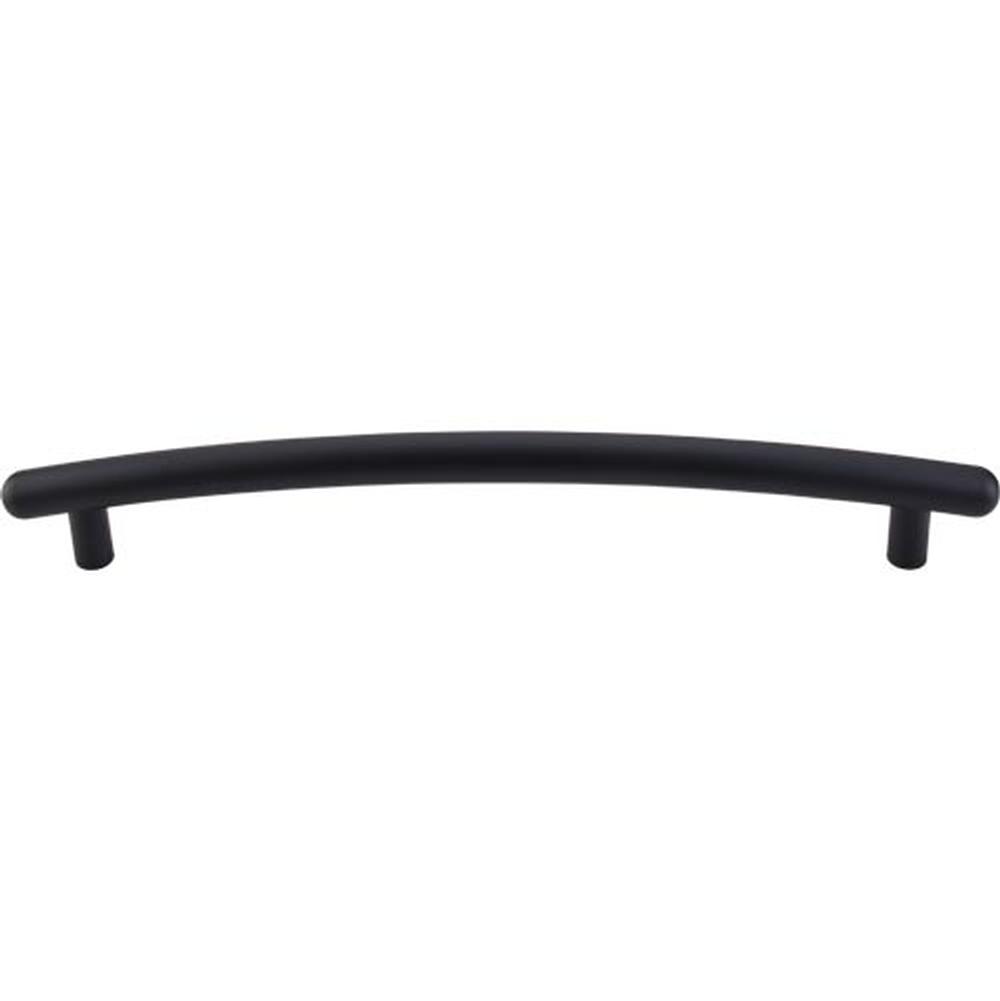 Top Knobs TK170 Curved Appliance Pull 12" - Flat Black