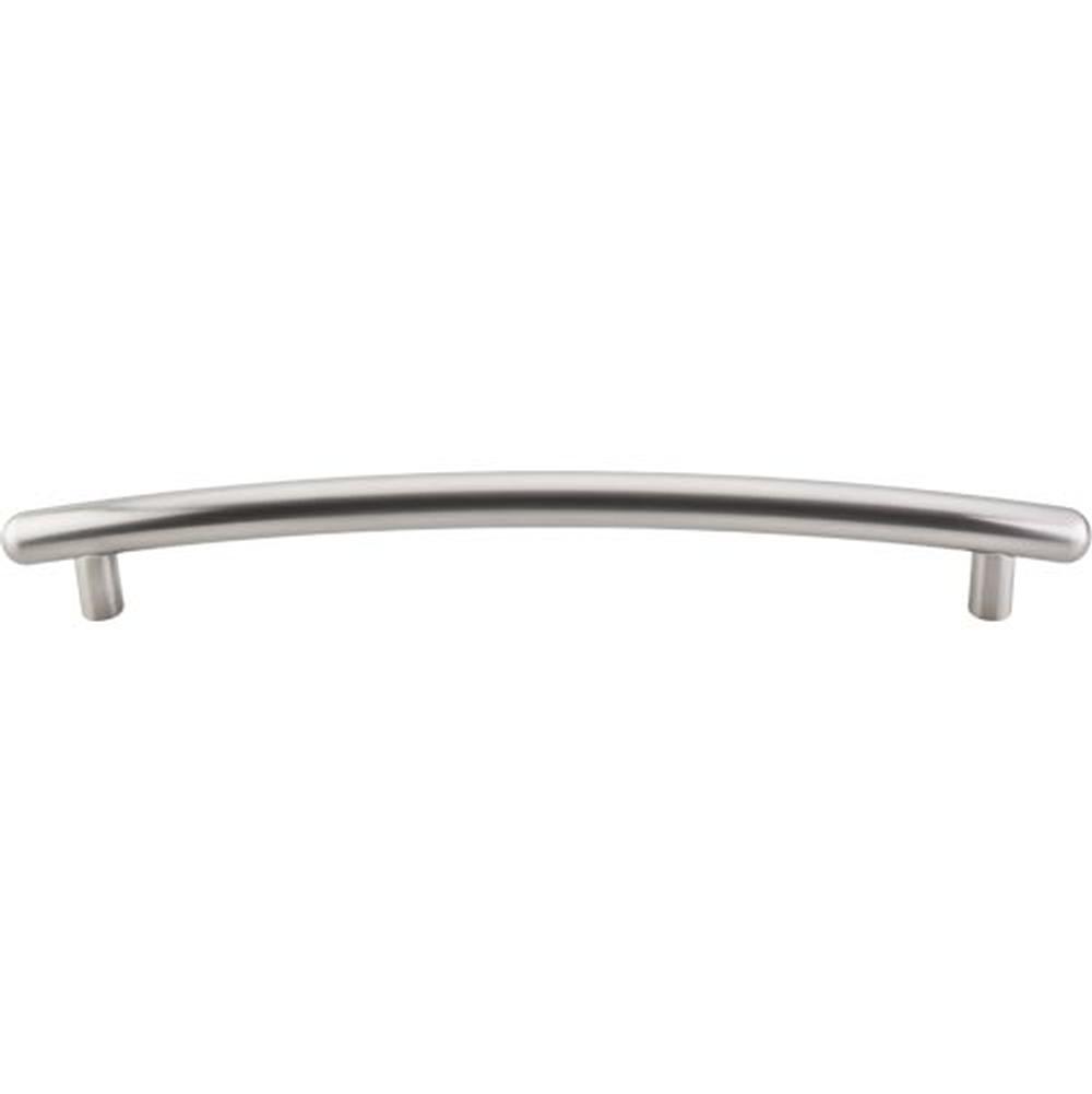 Top Knobs TK170 Curved Appliance Pull 12" - Brushed Satin Nickel