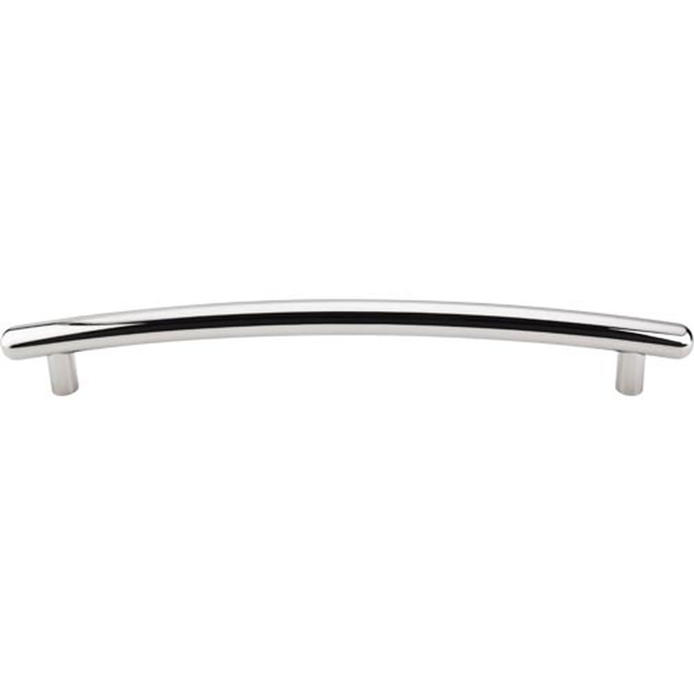 Top Knobs TK170 Curved Appliance Pull 12" - Polished Nickel