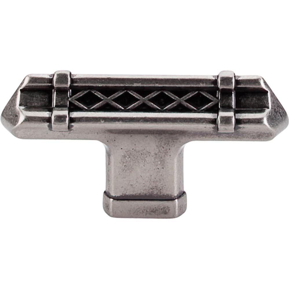 Top Knobs TK204 Tower Bridge T-Handle 2 5/8" - Pewter Antique