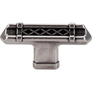 Top Knobs TK204 Tower Bridge T-Handle 2 5/8" - Pewter Antique