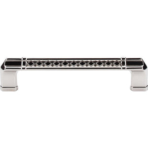 Top Knobs TK206 Tower Bridge Pull 5" - Polished Nickel