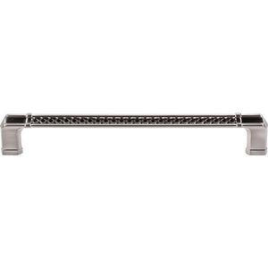 Top Knobs TK208 Tower Bridge Appliance Pull 12" - Brushed Satin Nickel