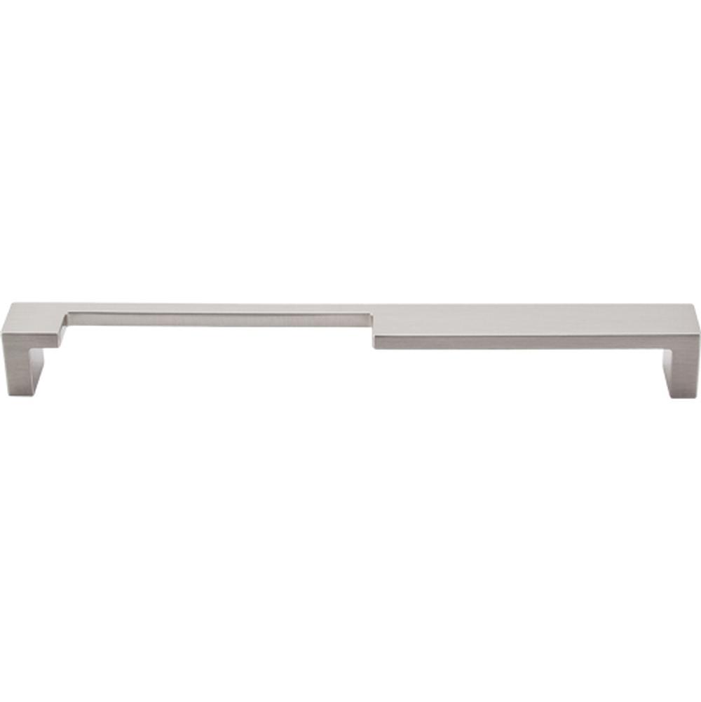 Top Knobs TK258 Modern Metro Notch Pull A 9" - Brushed Satin Nickel