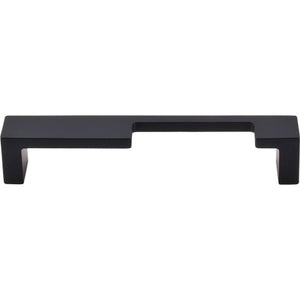 Top Knobs TK259 Modern Metro Notch Pull B 5" - Flat Black