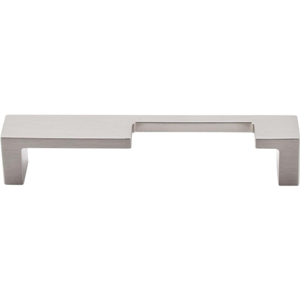 Top Knobs TK259 Modern Metro Notch Pull B 5" - Brushed Satin Nickel