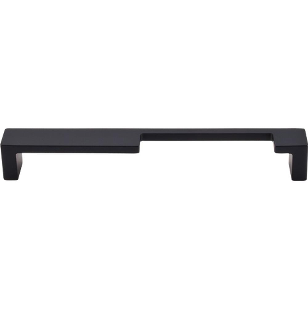 Top Knobs TK260 Modern Metro Notch Pull B 7" - Flat Black