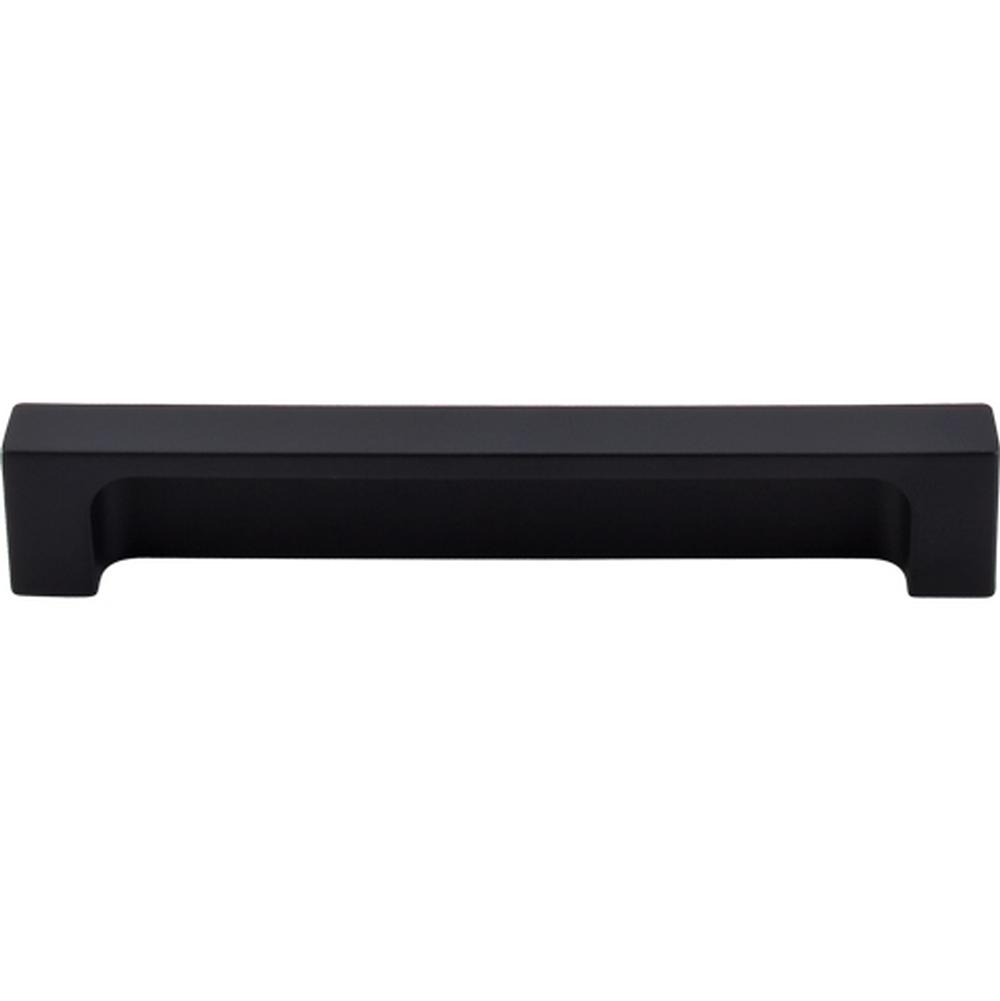 Top Knobs TK276 Modern Metro Tab Pull 5" - Flat Black