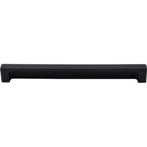 Top Knobs TK277 Modern Metro Tab Pull 8" - Flat Black