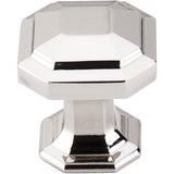 Top Knobs TK286 Emerald Knob 1 1/8" - Polished Nickel