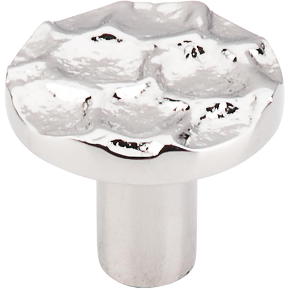 Top Knobs TK296PN Cobblestone Round Knob Medium 1 3/8" - Polished Nickel