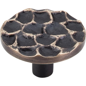 Top Knobs TK297BA Cobblestone Round Knob Large 1 15/16
