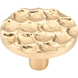 Top Knobs TK297BR Cobblestone Round Knob Large 1 15/16" - Brass