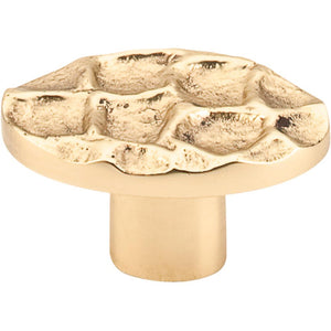 Top Knobs TK298BR Cobblestone Oval Knob Small 2