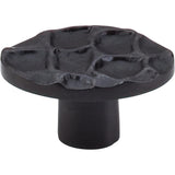 Top Knobs TK298CB Cobblestone Oval Knob Small 2" - Coal Black