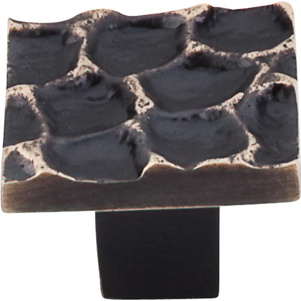 Top Knobs TK301BA Cobblestone Knob Medium 1 3/8" - Brass Antique