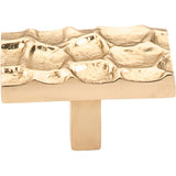 Top Knobs TK303BR Cobblestone Rectangle Knob 1 7/8" - Brass