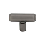 Top Knobs TK3111 Clarence T-Knob 2 Inch - Ash Gray