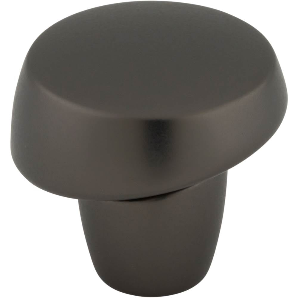 Top Knobs TK3131 Florham Slant Knob 1 1/4 Inch - Ash Gray