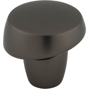 Top Knobs TK3131 Florham Slant Knob 1 1/4 Inch - Ash Gray